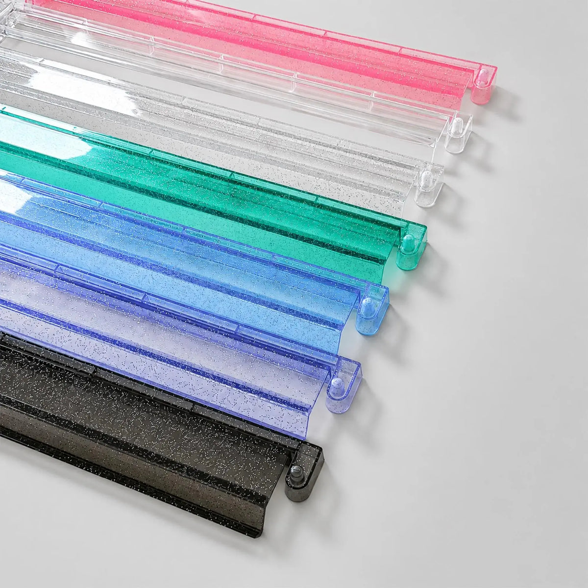 18" Clear Glitter Mahj Rack & Pusher (4-Pack)