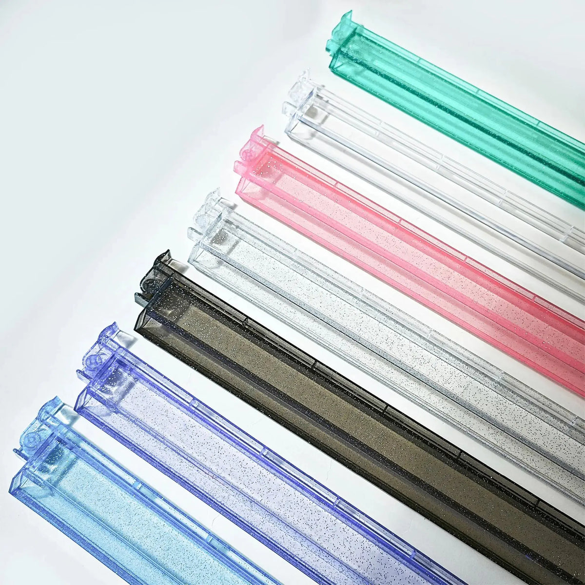18" Clear Glitter Mahj Rack & Pusher (4-Pack)