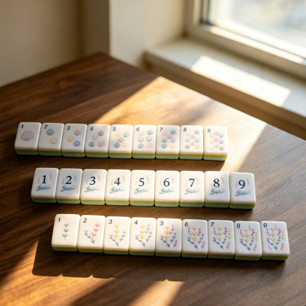 **The Serene Tide Line American Mahjong Set – Seafoam Swirl, 160 Tiles**
