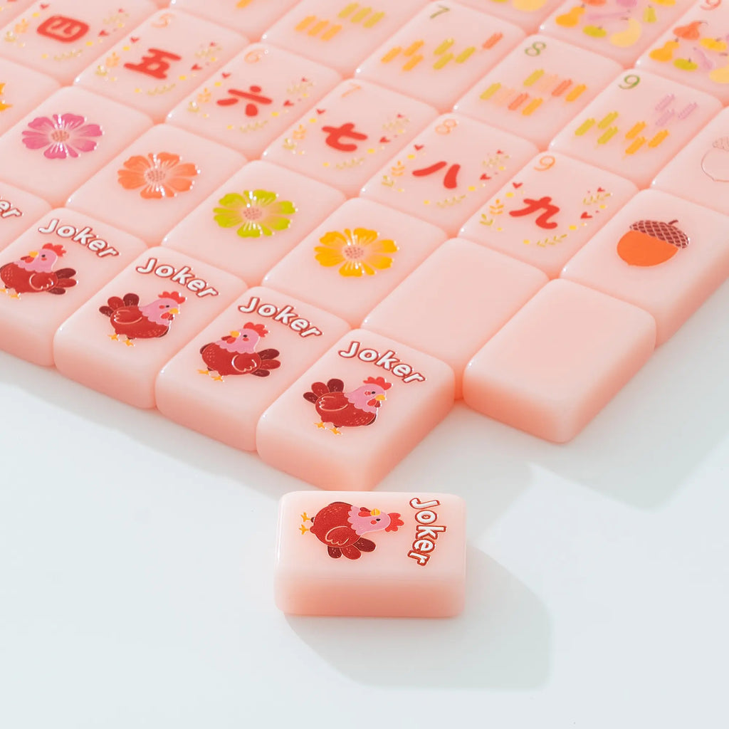 Autumn Harvest Thanksgiving Turkey Mahjong Tiles