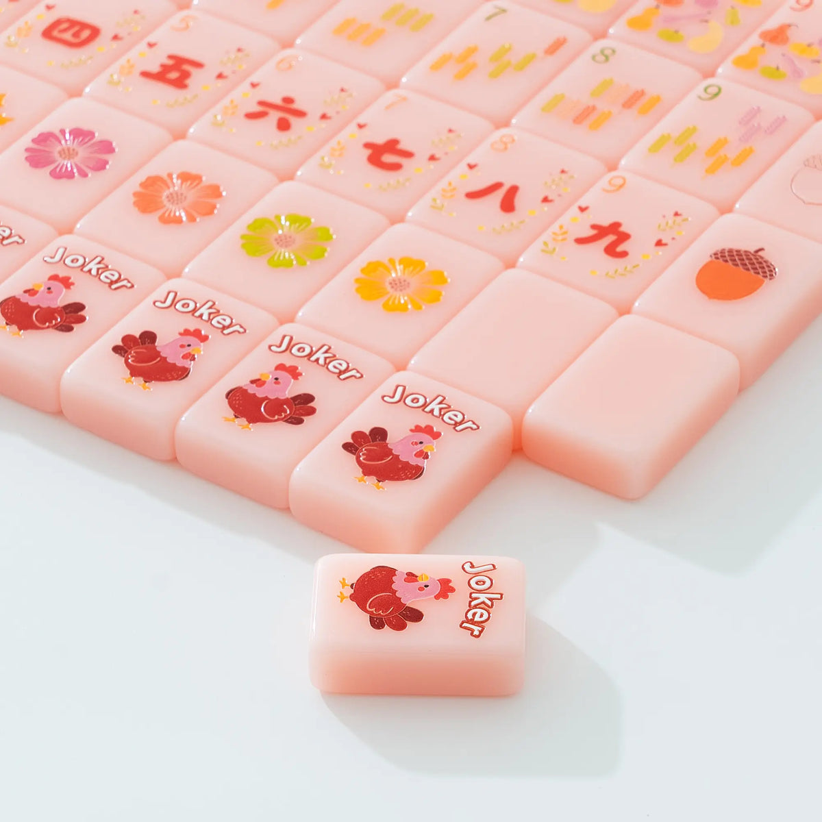 Autumn Harvest Thanksgiving Turkey Mahjong Tiles