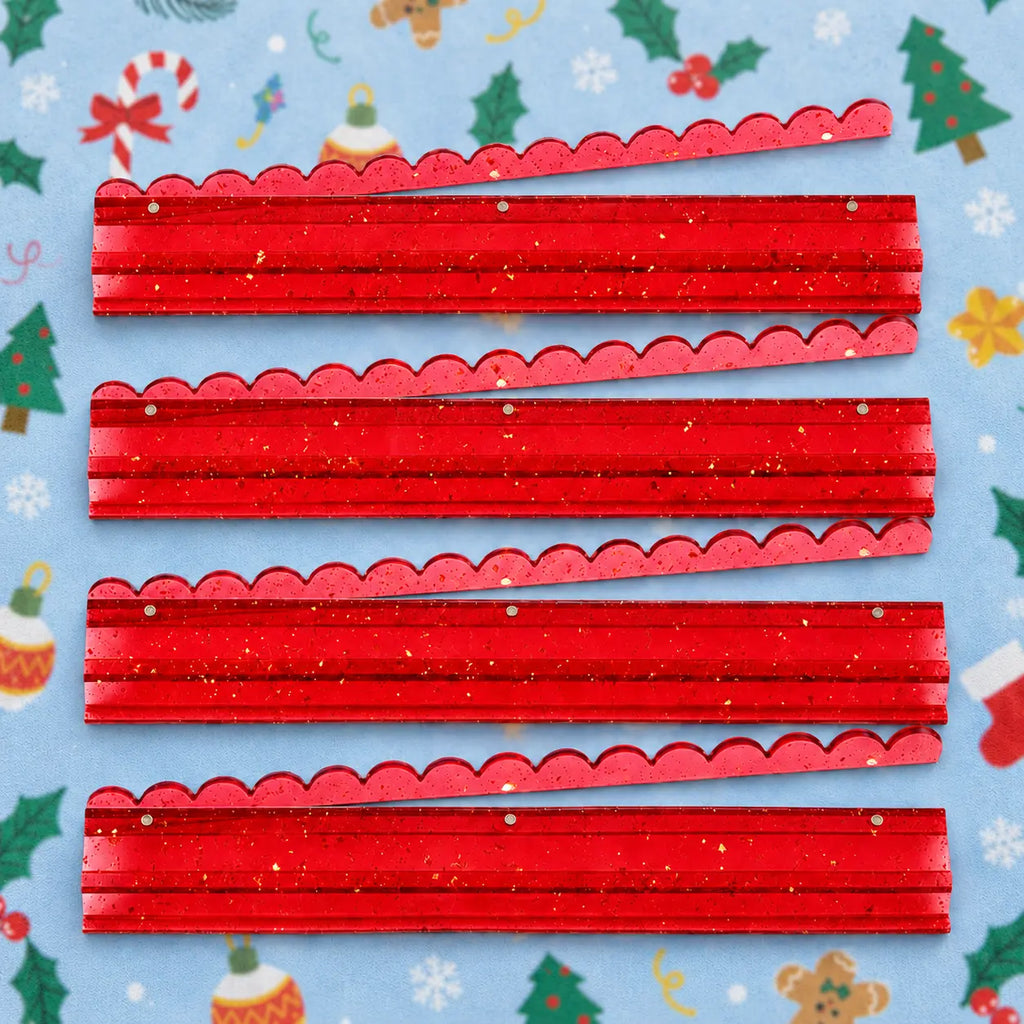 Christmas 20" Mahjong Racks with Pushers 4 Pack