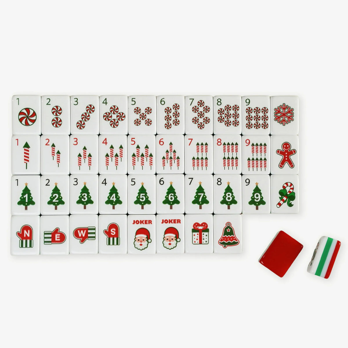 Christmas Cheer American Mahjong Tiles