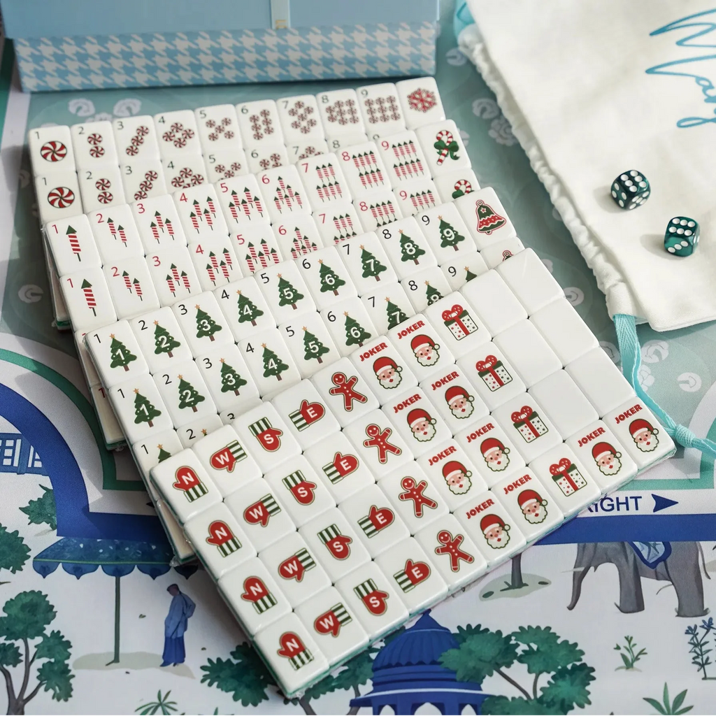 Christmas Cheer American Mahjong Tiles