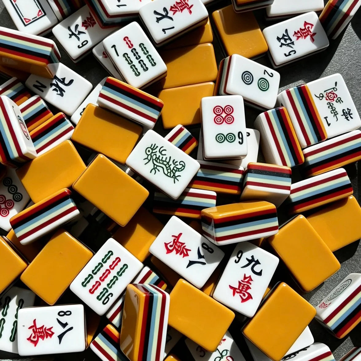 Classic Rainbow Stripe American Mahjong Tiles