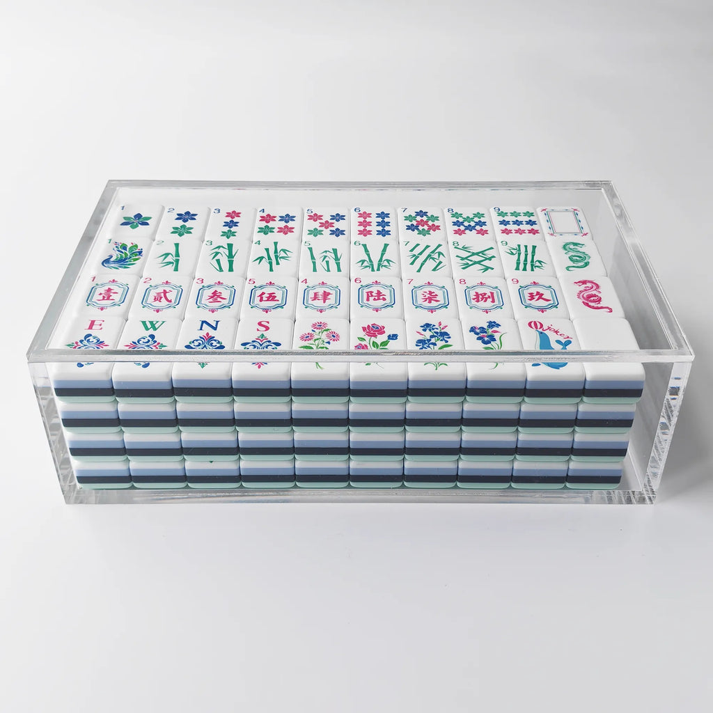 Clear Lucite Mahjong Tile Display Box