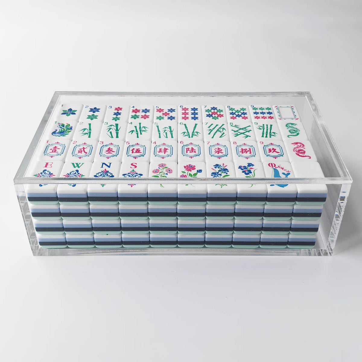Clear Lucite Mahjong Tile Display Box