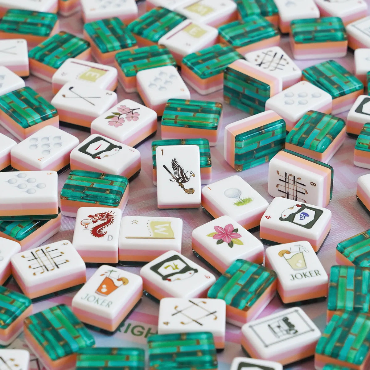 Country Club Golf Heritage Mahjong Tiles