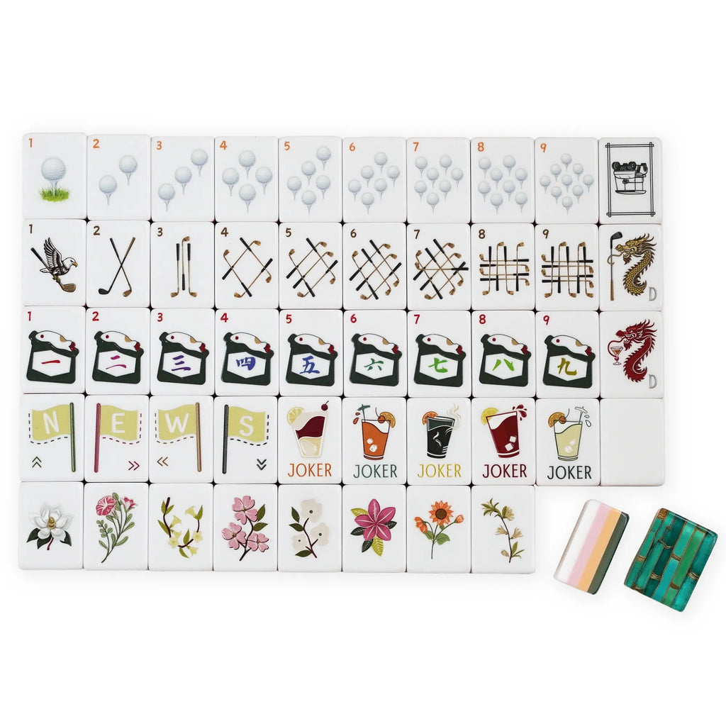 Country Club Golf Heritage Mahjong Tiles