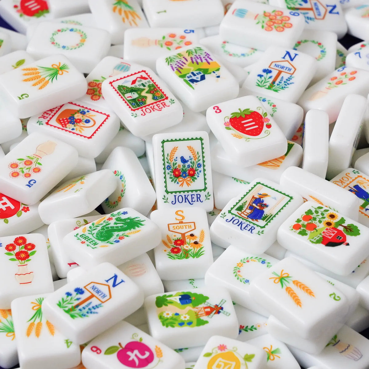 Country Farm Orchard Mahjong Tiles