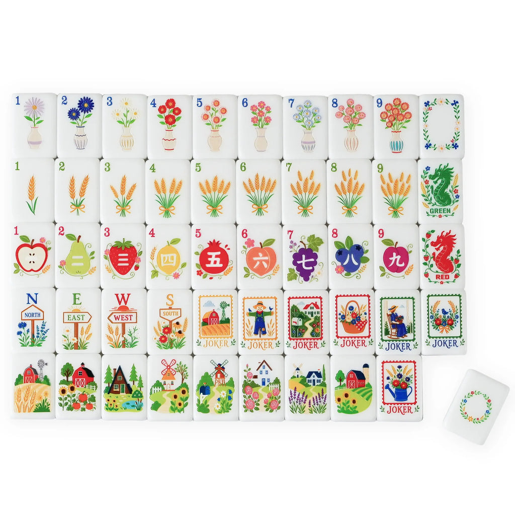 Country Farm Orchard Mahjong Tiles