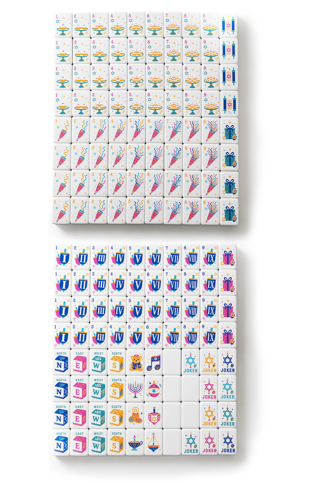 Festival Hanukkah Mahjong Tiles
