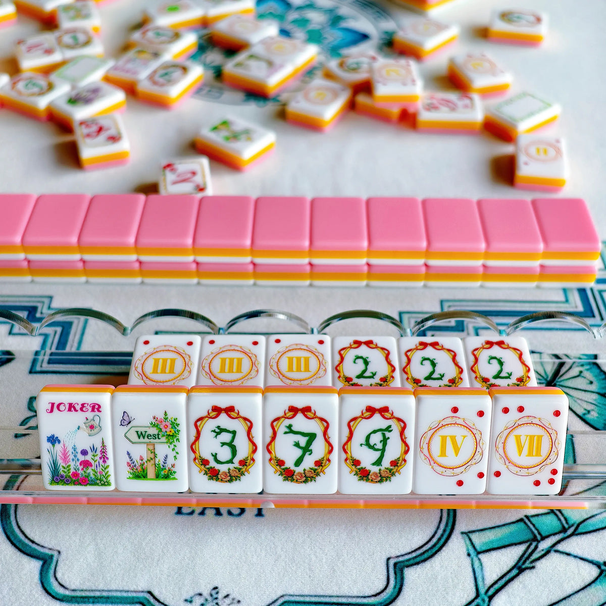 Floral Garden Cottagecore Mahjong Tiles