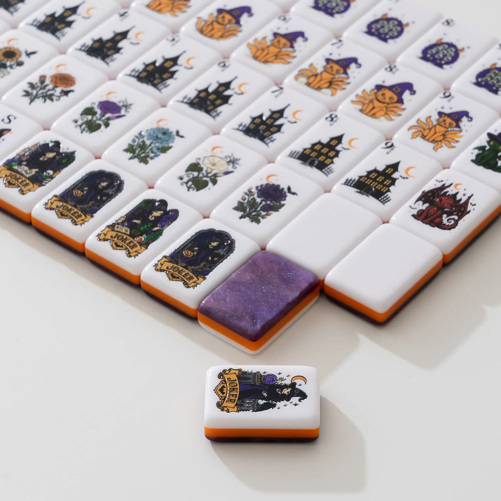 Haunted House Halloween Mahjong Tiles