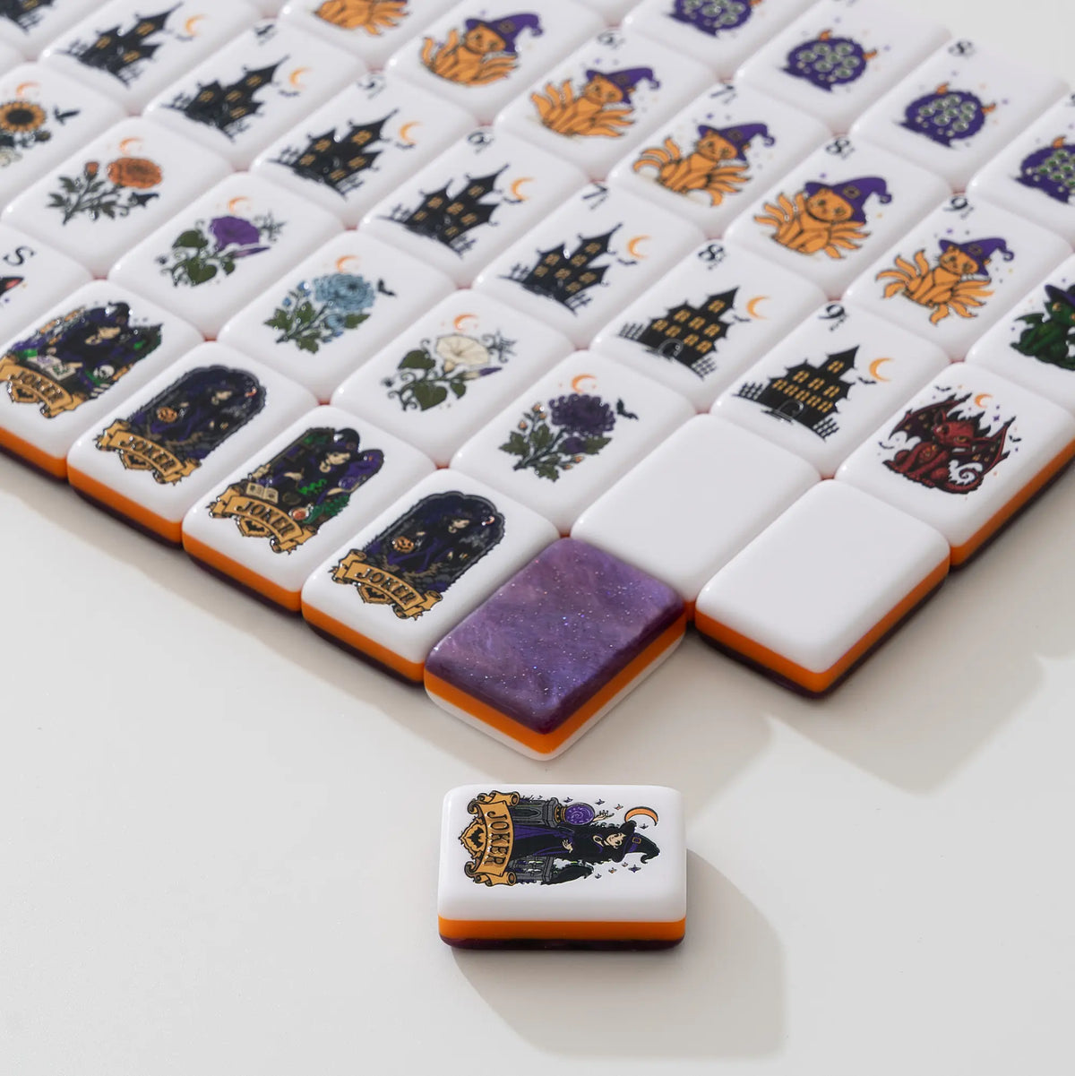 Haunted House Halloween Mahjong Tiles