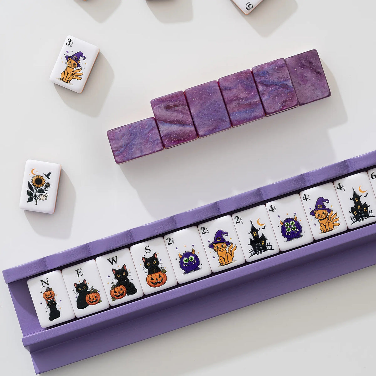Haunted House Halloween Mahjong Tiles