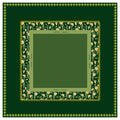 Hunter Green Estate Daffodil Mahjong Mat