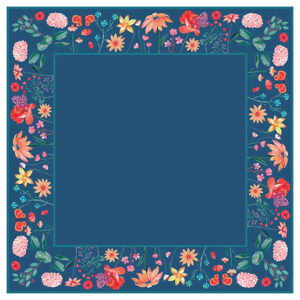 Midnight Butterfly Bloom Mahjong Mat