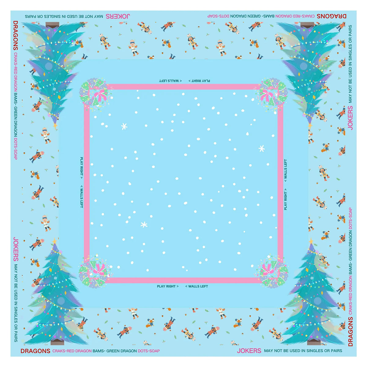 Nutcracker Winter Wonderland Mahjong Mat