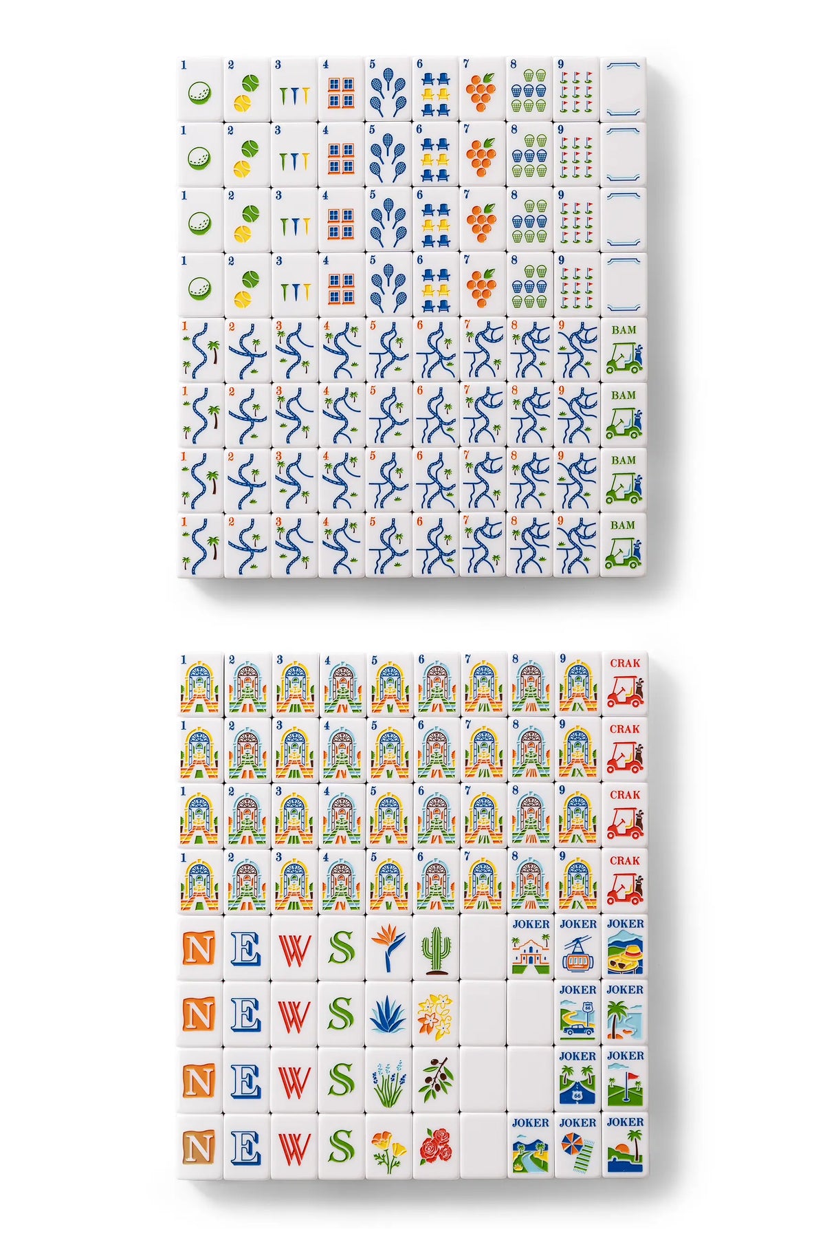 Palm Springs Estate Mahjong Tiles