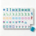 Peacock Teal Imperial Botanical Mahjong Tiles