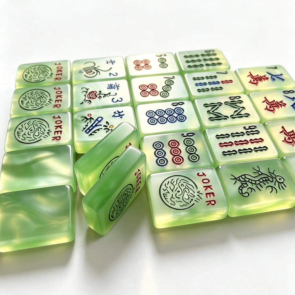 Pearlescent Swirl Mahjong Tiles