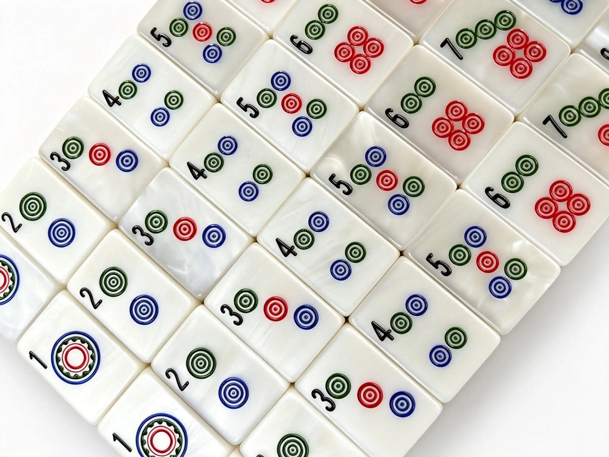 Pearlescent Swirl Mahjong Tiles