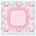 Preppy Pink Flamingo Mahjong Mat