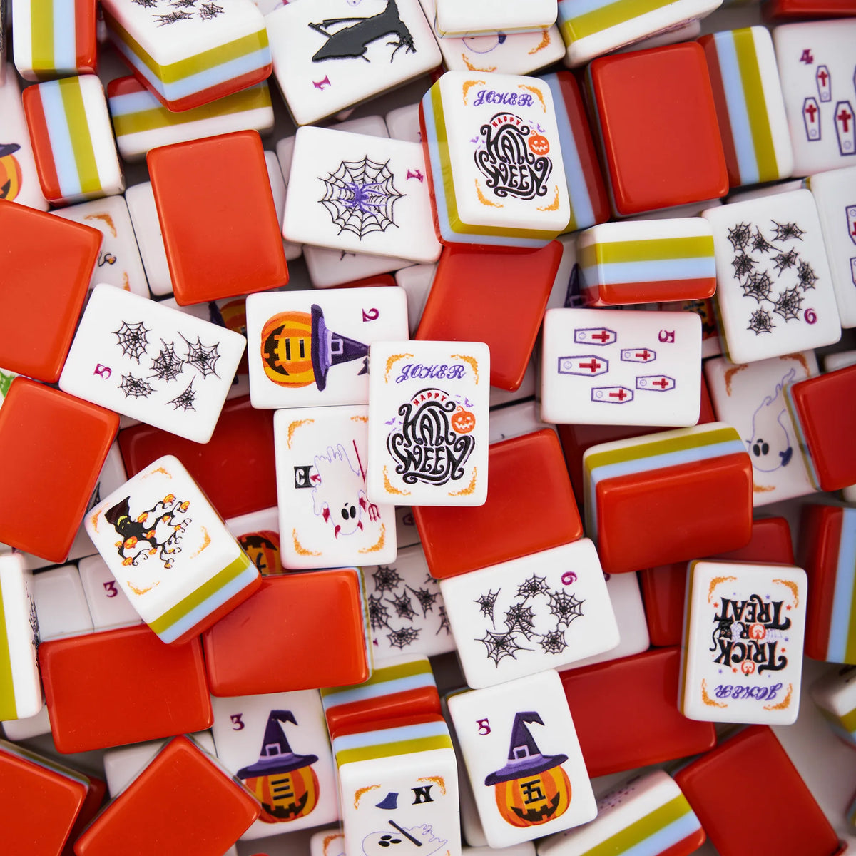 Pumpkin Spice Night Shade Halloween Mahjong Tiles