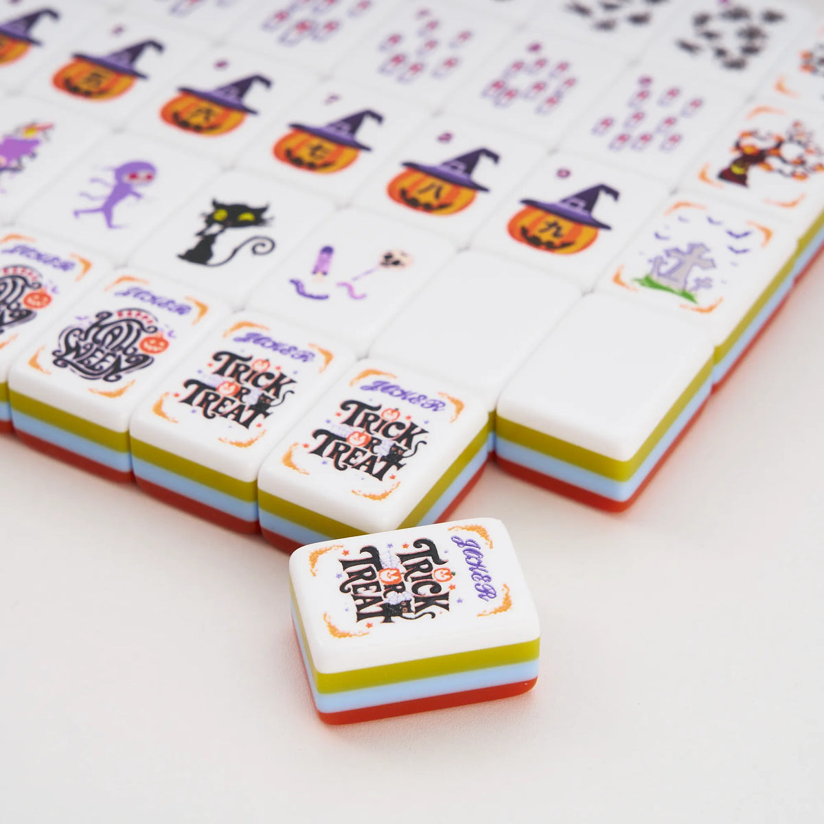 Pumpkin Spice Night Shade Halloween Mahjong Tiles
