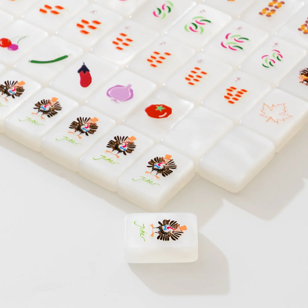 Thanksgiving Feast Dapper Turkey Mahjong Tiles
