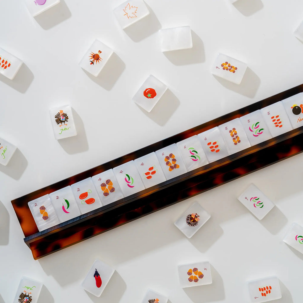 Thanksgiving Feast Dapper Turkey Mahjong Tiles