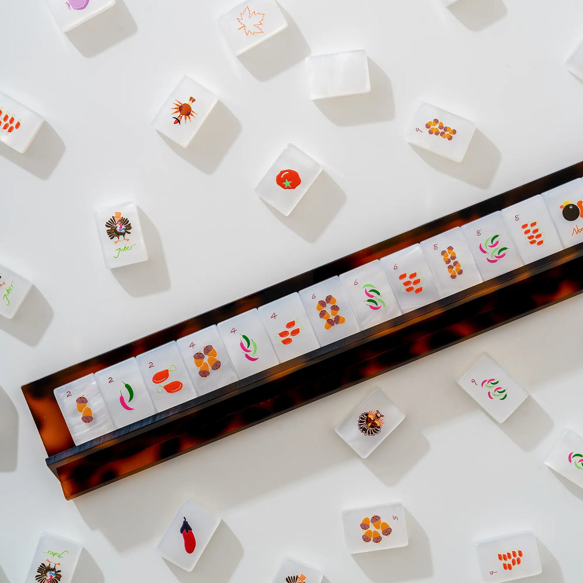 Thanksgiving Feast Dapper Turkey Mahjong Tiles