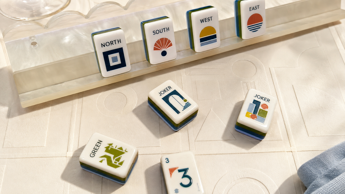 The Geometric Bloom American Mahjong Set — 160 Tiles