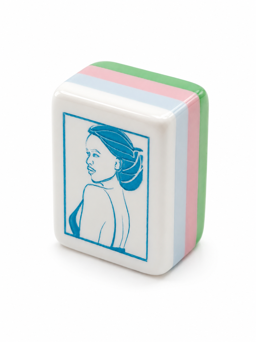The Riviera Collection American Mahjong Set – Emerald & Resort Stripe, 160 Tiles
