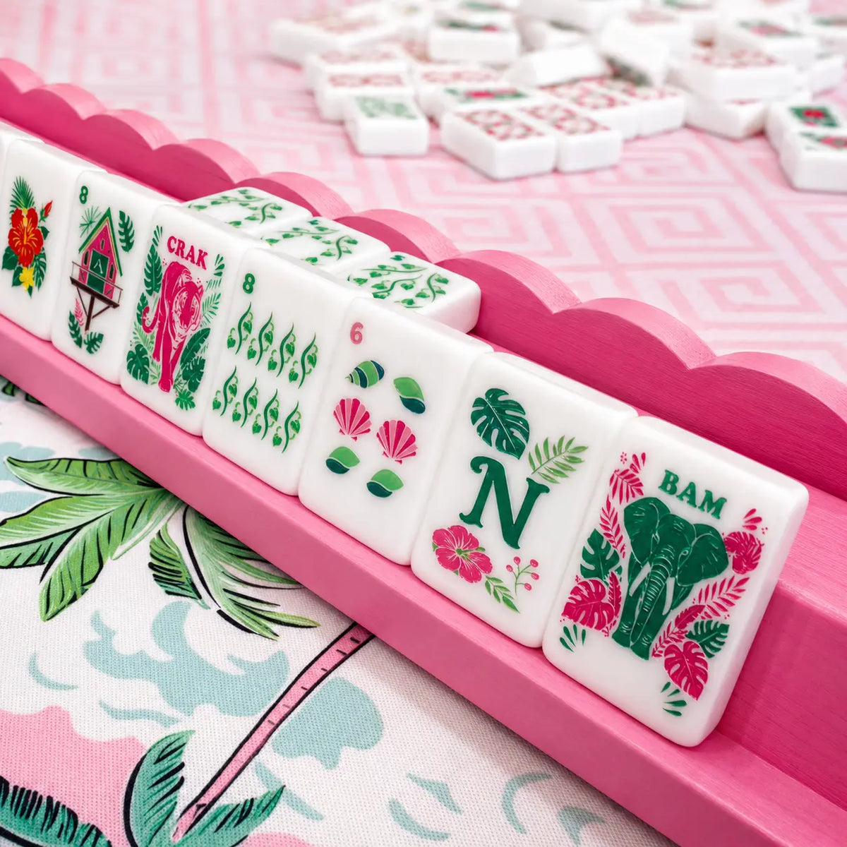Tropical Jungle Mahjong Tiles