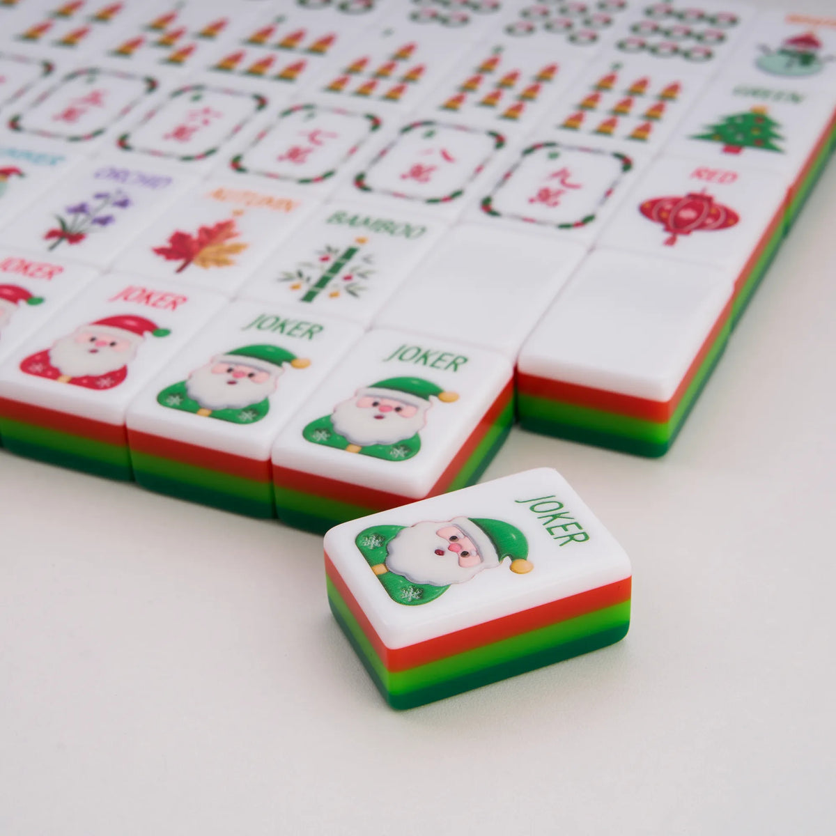 Vintage Noel Christmas Mahjong Tiles
