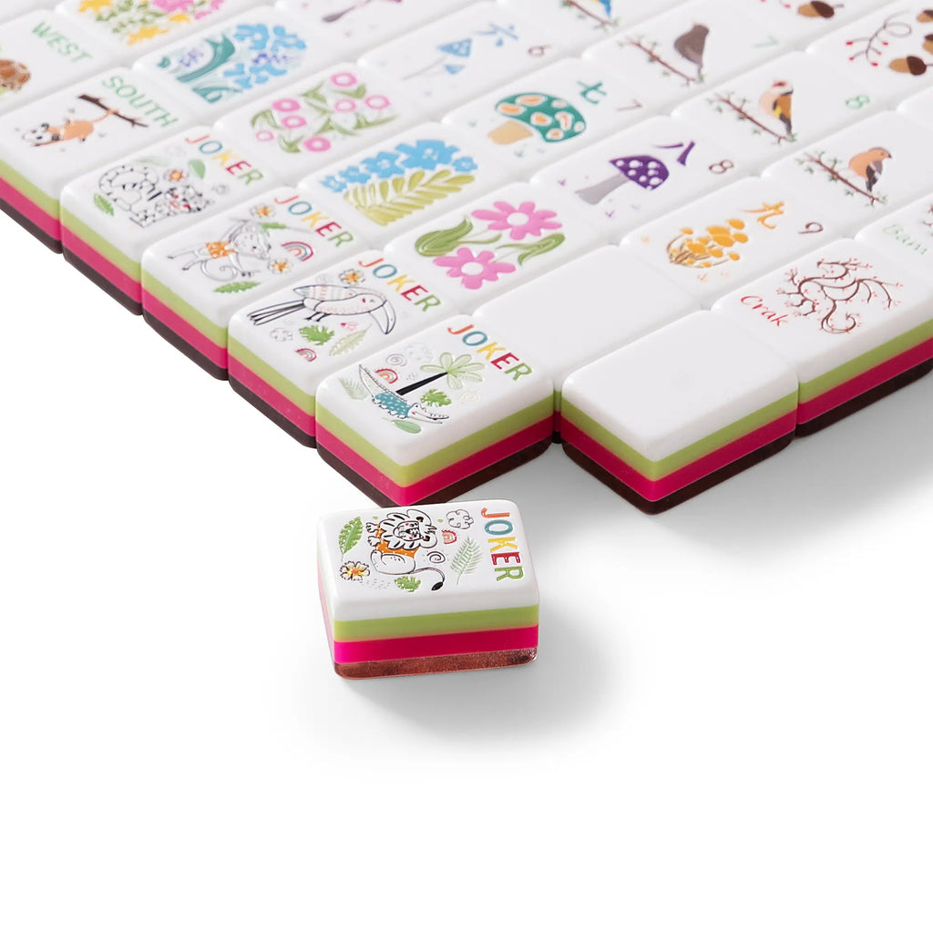 Woodland Grove Woodgrain Mahjong Tiles